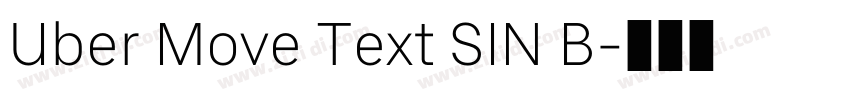 Uber Move Text SIN B字体转换